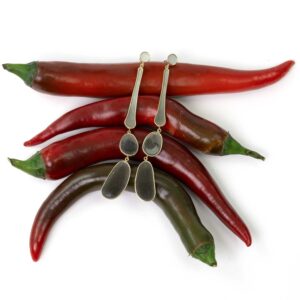 greyscale earrings on chillie