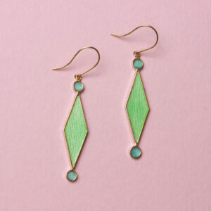 harlequin hook earrings